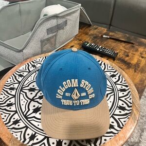 Volcom Stone Blue and Tan Hat